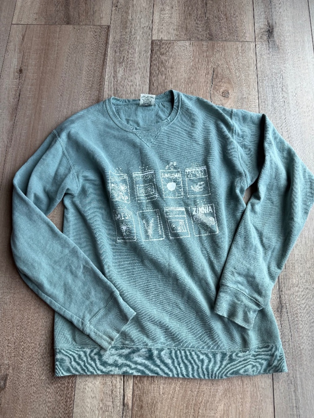 Handmade seed packet comfort colors green Sweatshirt